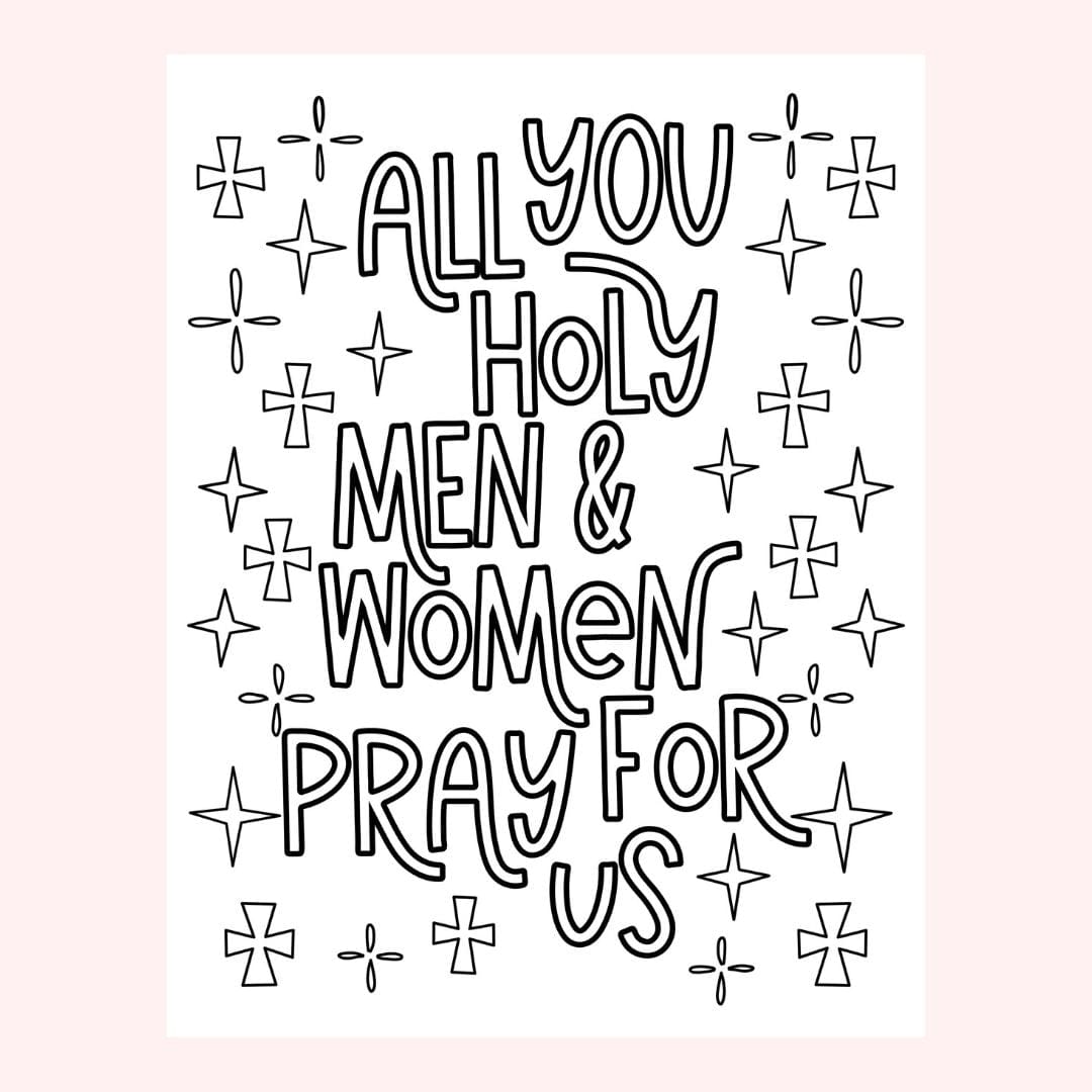Black and white text art with religious quote.