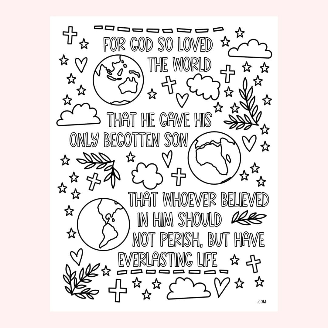 Black and white coloring page with text and illustrations.