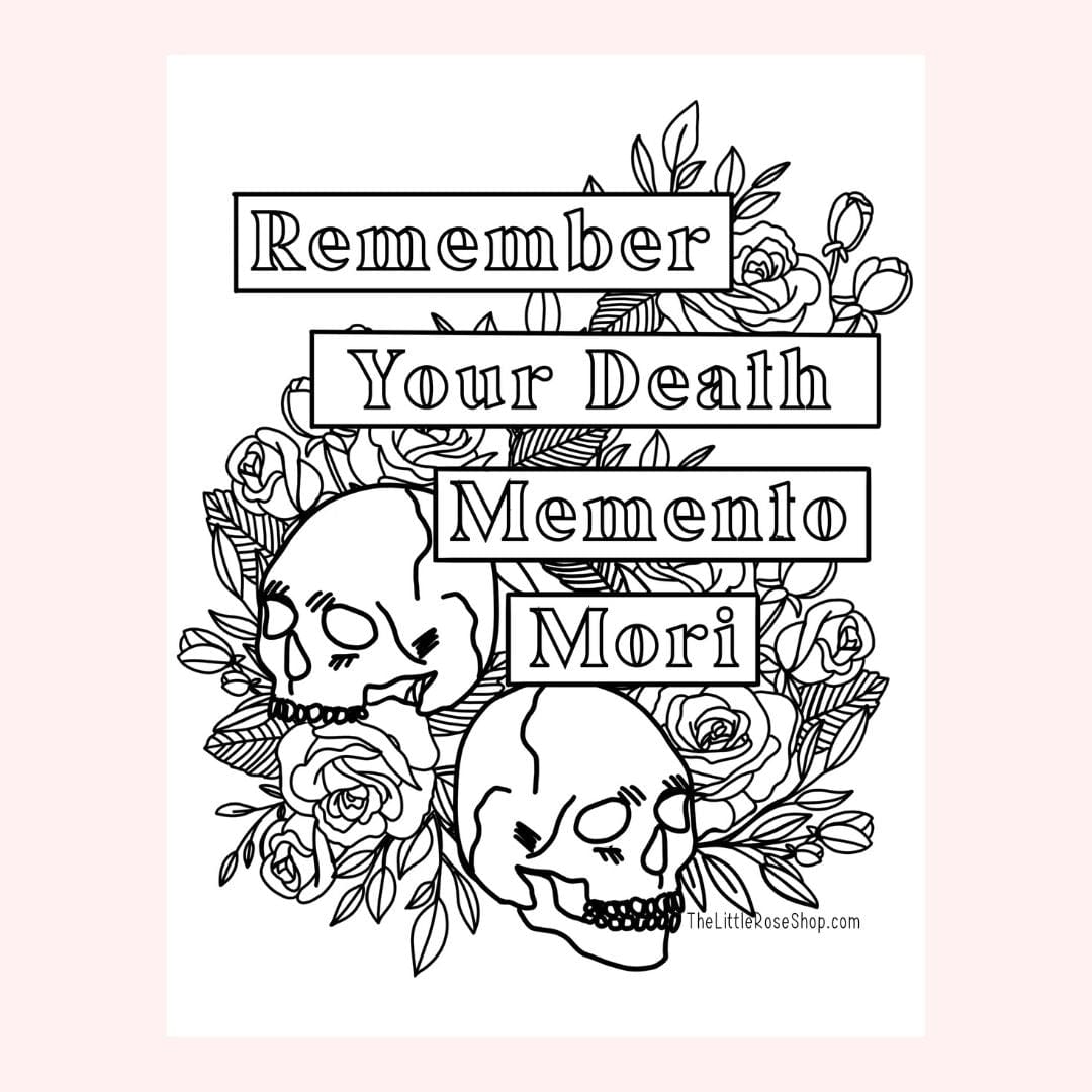 Memento Mori skull art print