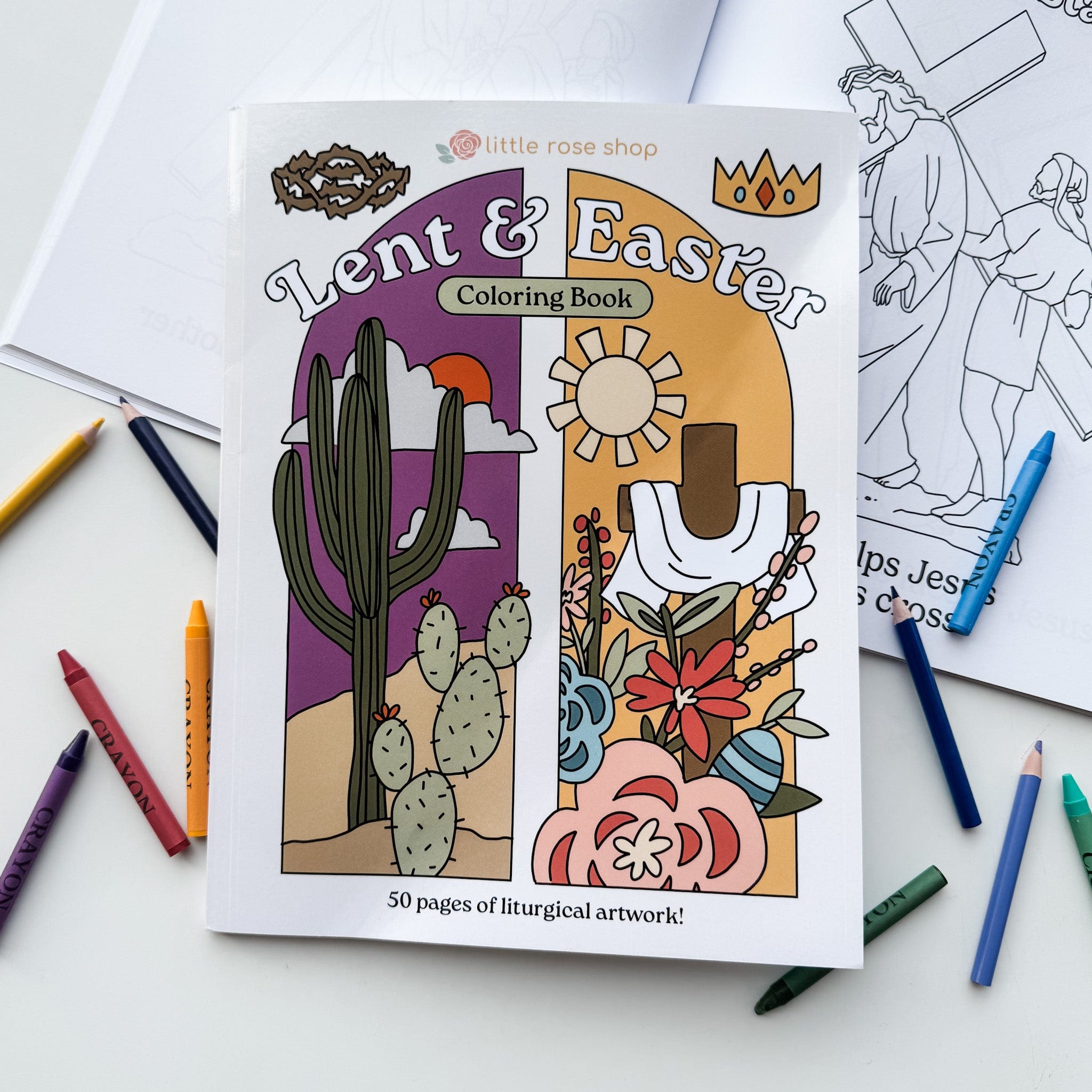 Lent & Easter coloring book with liturgical artwork - IMG_6681_1