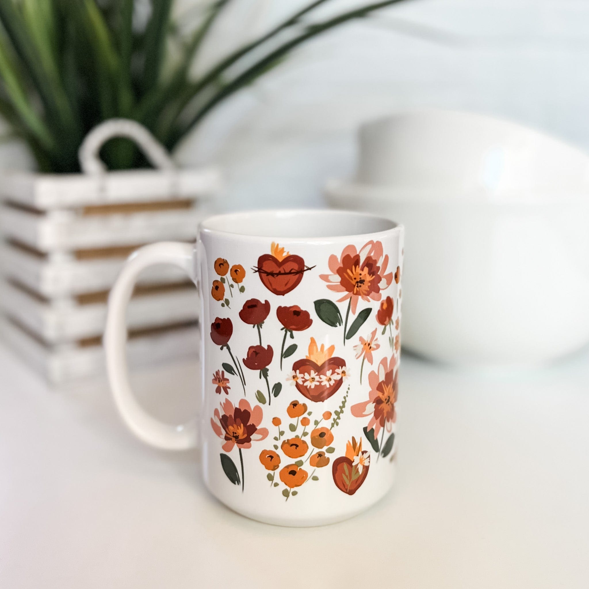 Holy Family Hearts Mug for Adults