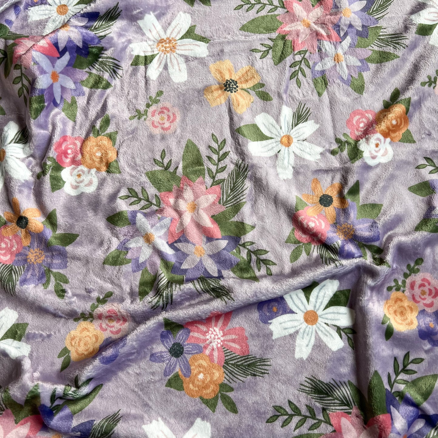 Advent Poinsettia Minky Blanket