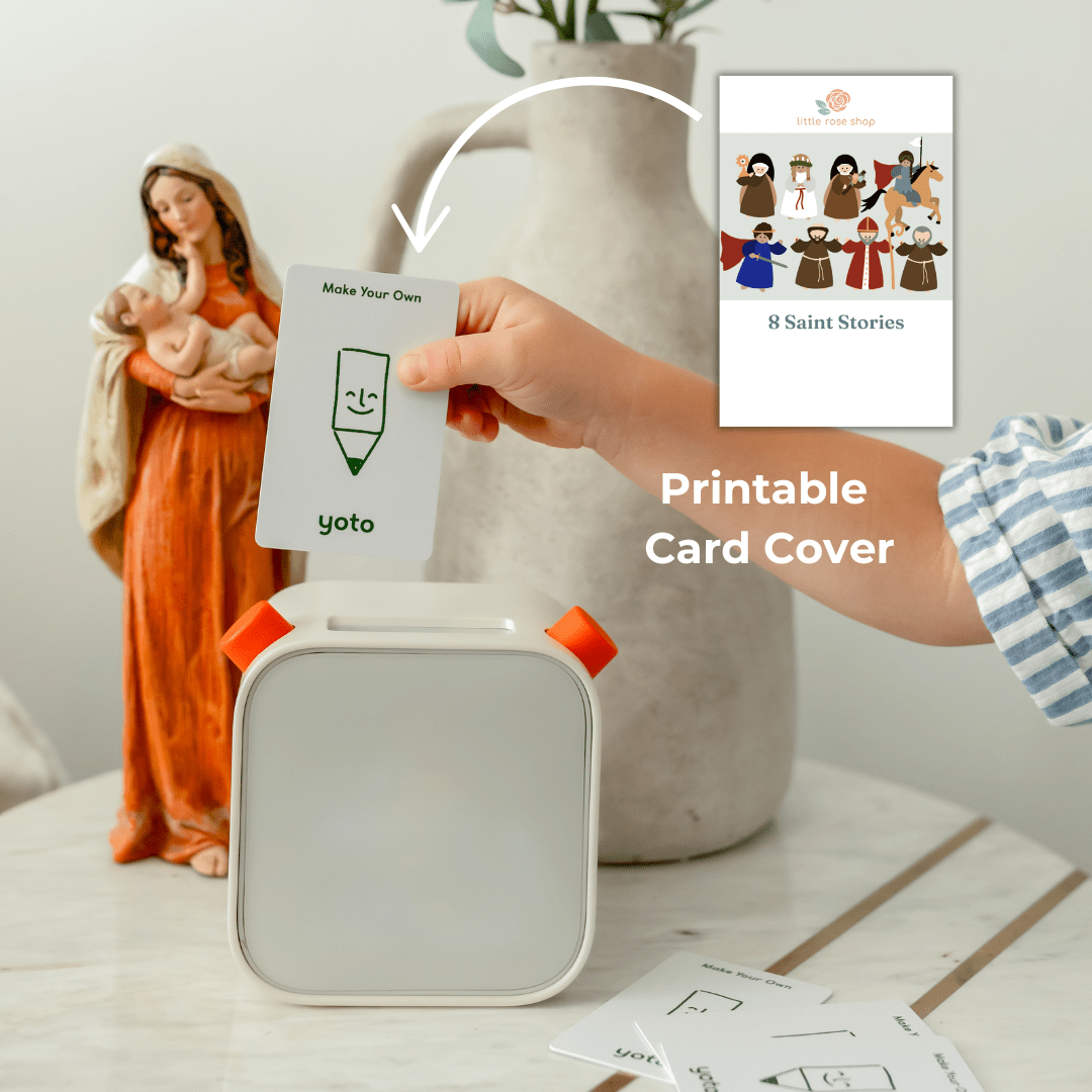 SaintMP3Stories - Printable Saint Stories Card Cover