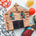 Massbook fabric church toy with stained glass windows