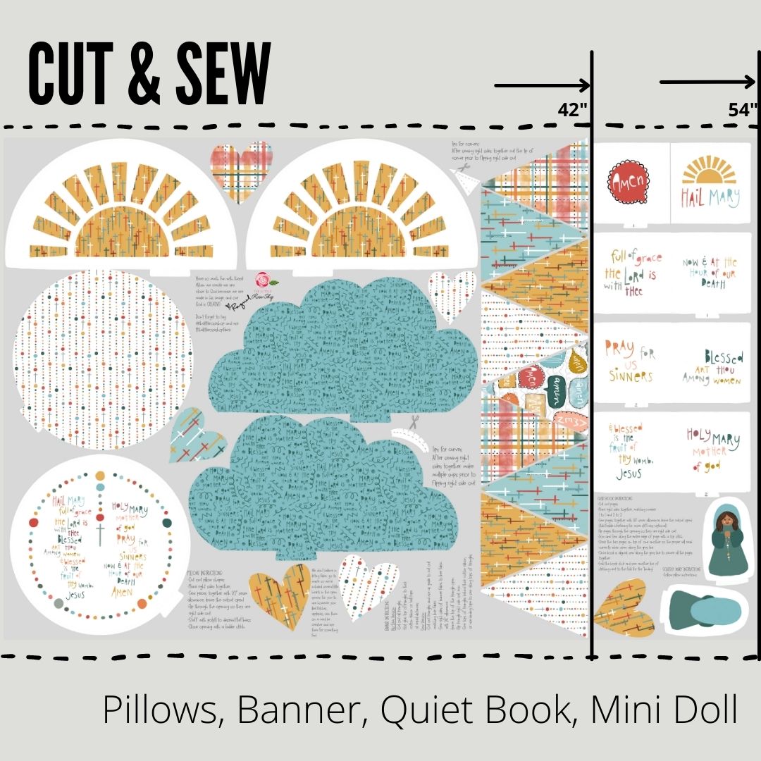 Rosary Pillows & Banner Tutorial/Help Guide - PDF Download