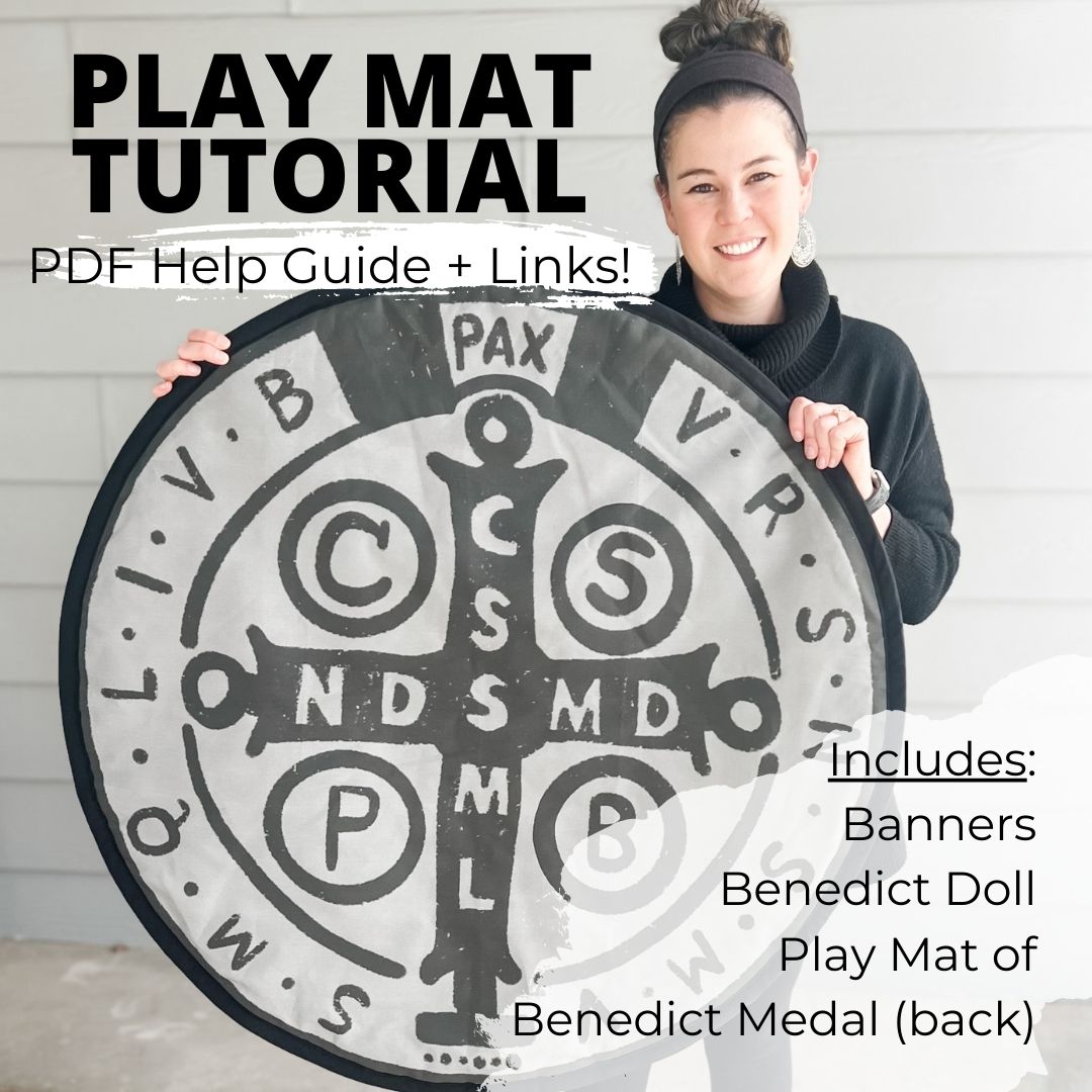 Play Mat Benedict Medal (back) Tutorial/Help Guide - PDF Download