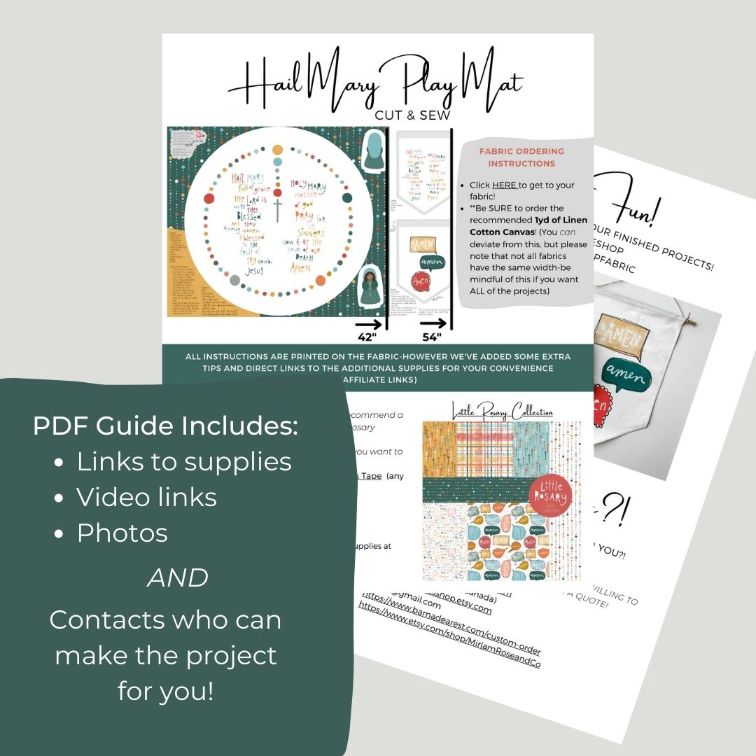 Rosary Play Mat Tutorial/Help Guide - PDF Download