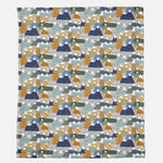 Faith Moves Mountains blanket with mountain pattern