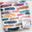 White blanket with colorful inspirational words.