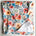 Floral blanket with text.