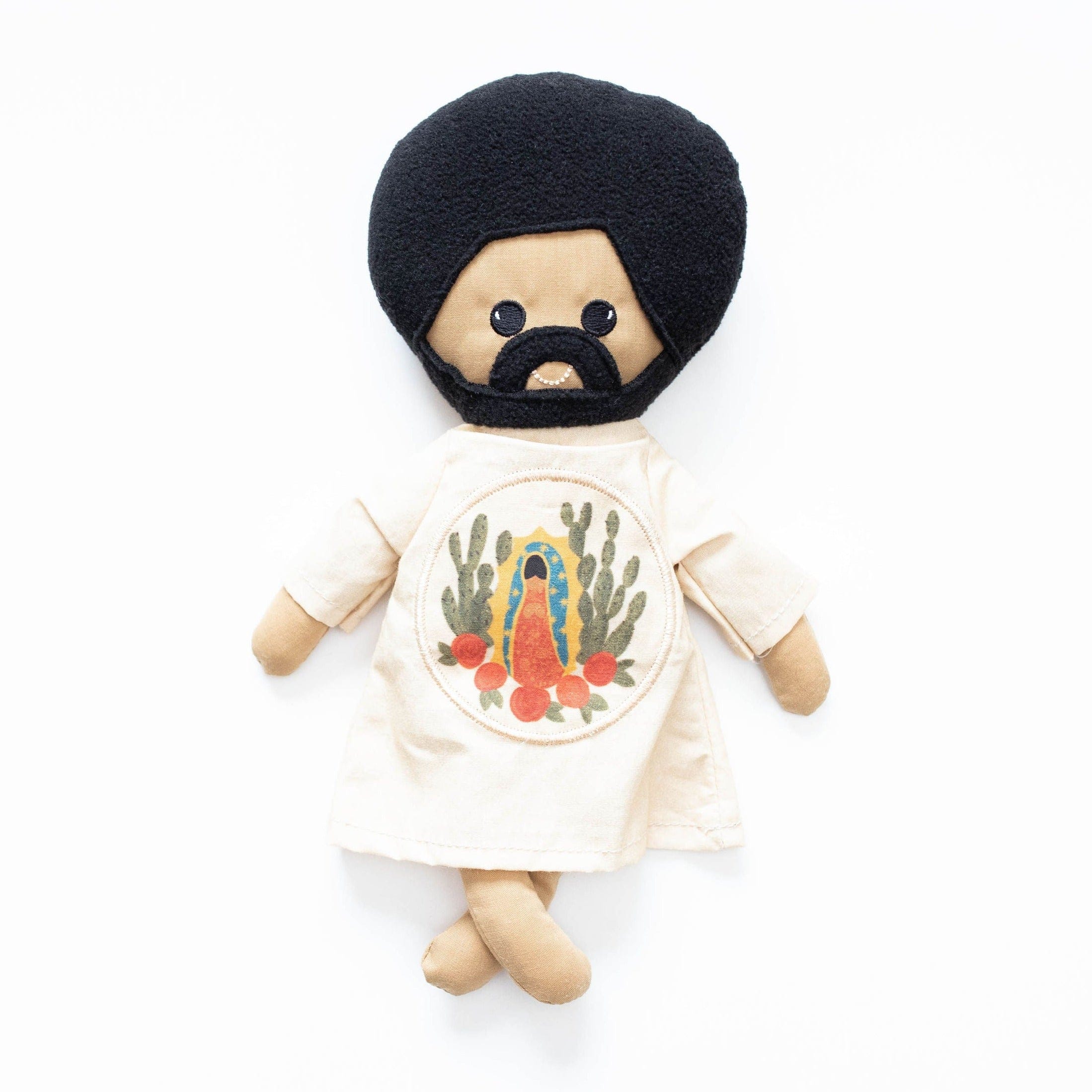 Doll with afro and Virgin Mary embroidery, IMG_8875