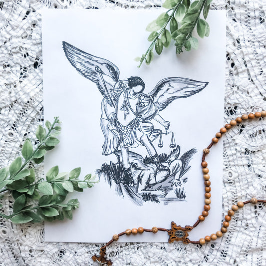 St Michael the Archangel 8”x10" Printable