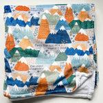 Mountain blanket with Faith the size of a mustard seed design.