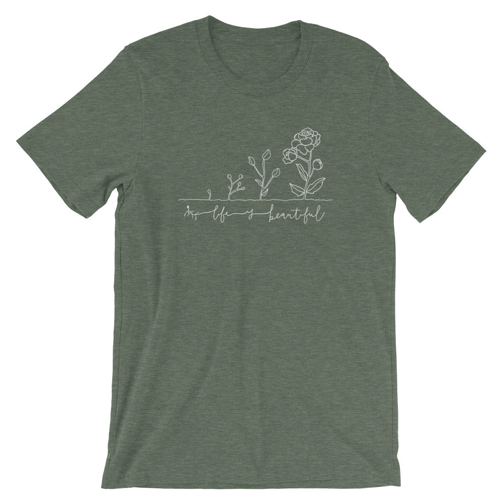 Life is Beautiful pro-life Short-Sleeve Unisex T-Shirt