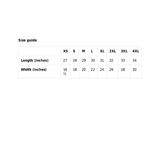 Bella+Canvas t-shirt size guide