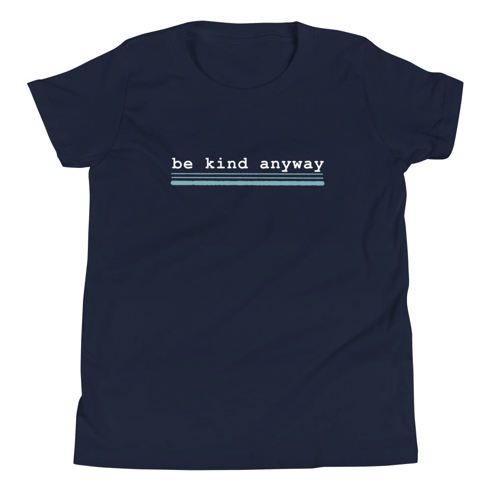 Be Kind Anyway, Mother Teresa Inspired Youth Short Sleeve T-Shirt