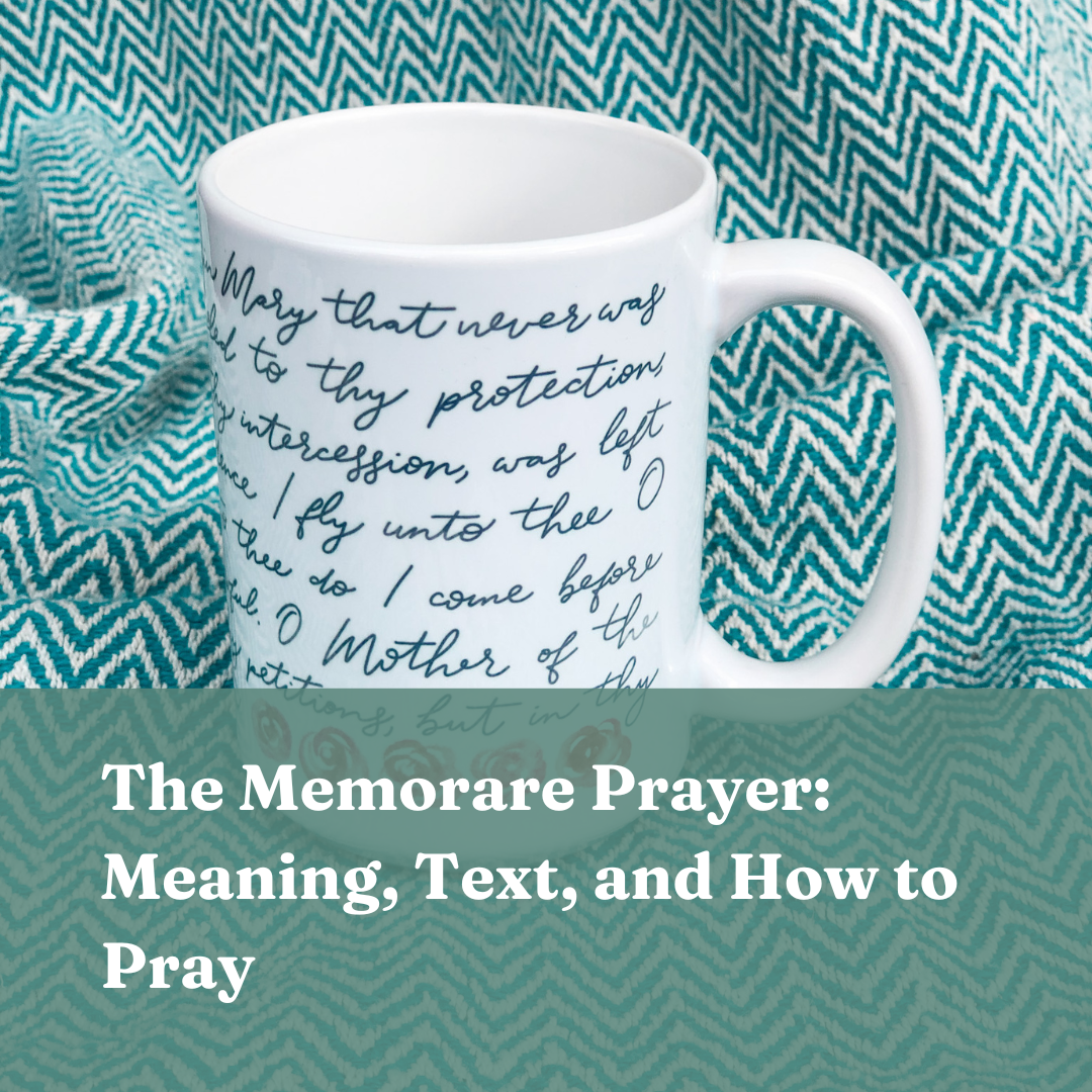 The Memorare Prayer The Little Rose Shop