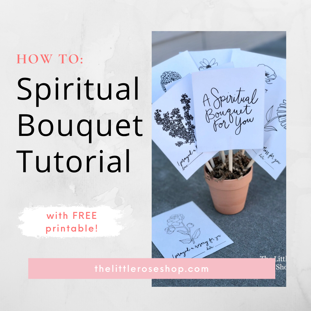 Spiritual Bouquet Tutorial with FREE Printable
