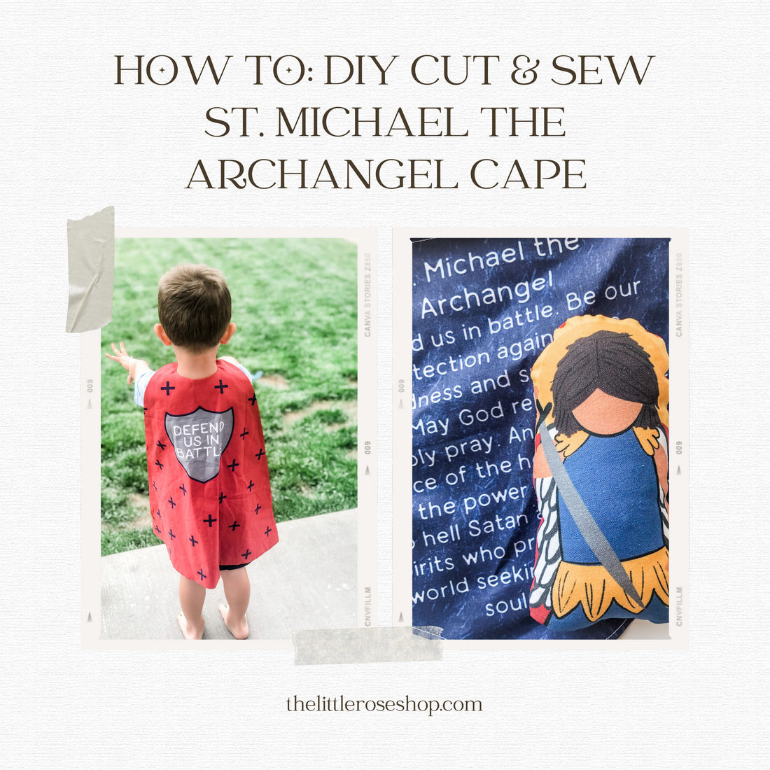 How To: DIY Cut & Sew St. Michael the Archangel Cape