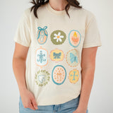 Marian Symbols T-Shirt – Catholic Faith Shirt Mama & Kids