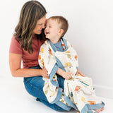 Scripture Planes Luxury Double Sided Muslin Catholic Blanket