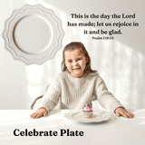 Christian Celebration Plate with Psalm 118:24