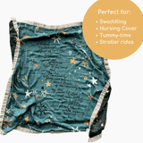 St. Michael Prayer Luxury Double Sided Muslin Catholic Blanket