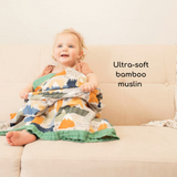 Faith Moves Mountains  Luxury Double Sided Muslin Catholic Blanket