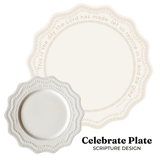 Christian Celebration Plate with Psalm 118:24