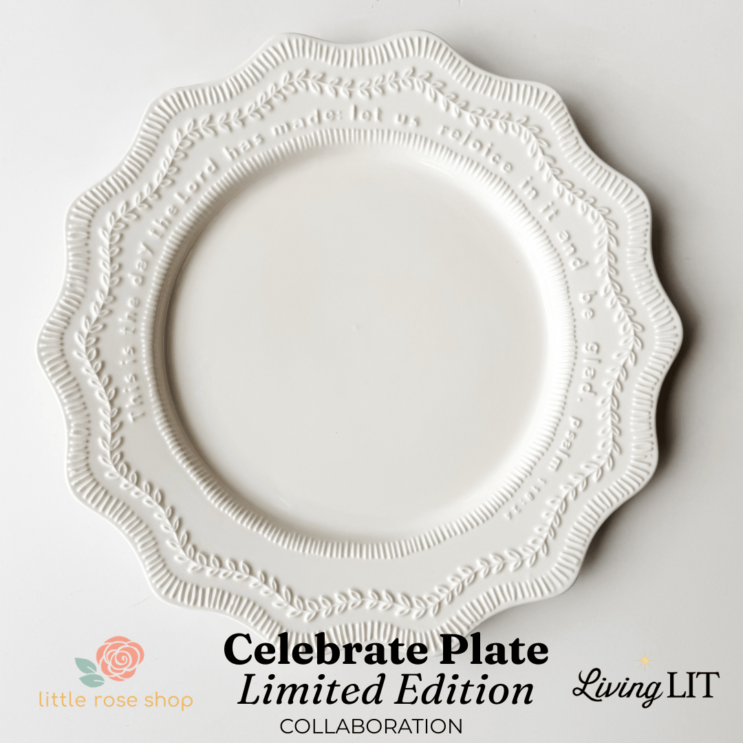 Christian Celebrate Plate with Psalm 118:24