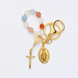 Rosary Decade Charm Keychain