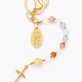 Rosary Decade Charm Keychain