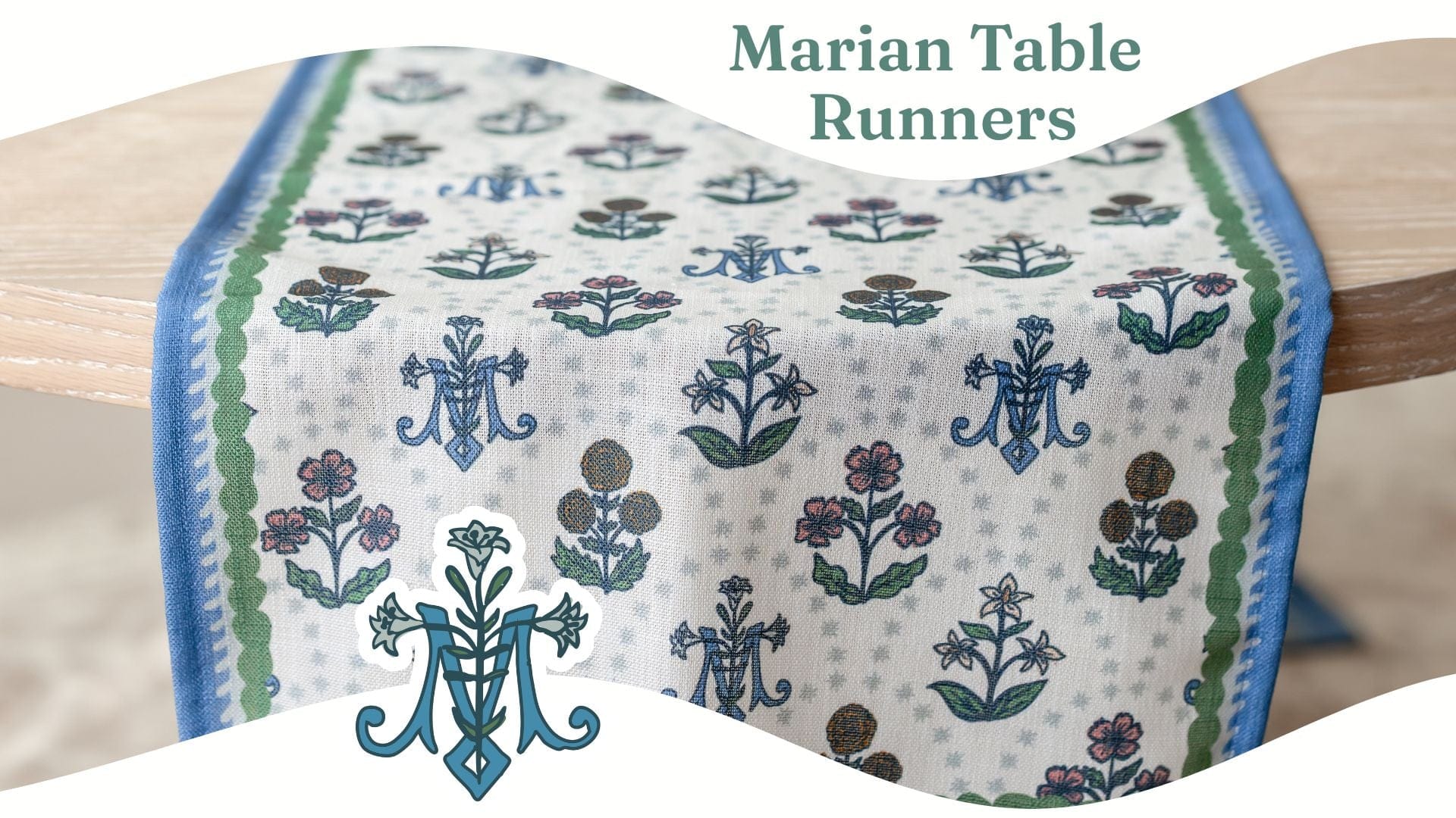 Catholic Liturgical Table Runner Set for Living Spaces