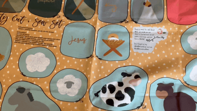 Nativity Squishy Cut & Sew Fabric Panel