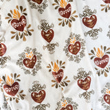 Holy Family Hearts Minky Blanket
