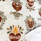 Holy Family Hearts Minky Blanket
