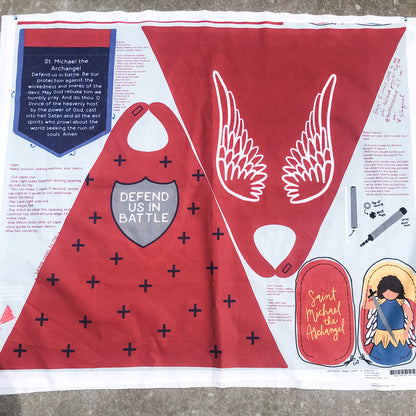 DIY Catholic Saint Cape Cut & Sew Fabric Panel