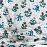 Mary Monogram Floral Catholic Minky Blanket