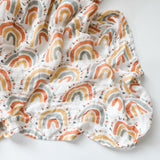 Promise Keeper Rainbows - Catholic Baby Muslin Blanket Swaddle