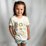 Marian Symbols Girls T-Shirt – Catholic Faith Shirt for Kids
