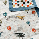 Scripture Planes Luxury Double Sided Muslin Catholic Blanket