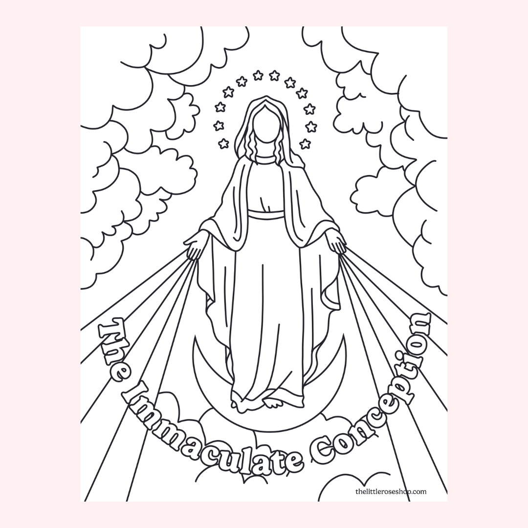 Free Catholic Coloring Pages – The Little Rose Shop free-catholic-coloring-pages-the-little-rose-shop