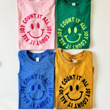 James 1:2 “Count It All Joy” Christian Kids TShirt