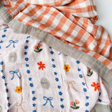Catholic Girly Bows Luxury Double Sided Muslin Catholic Blanket