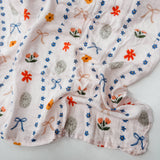 Catholic Girly Bows Baby Muslin Blanket Swaddle