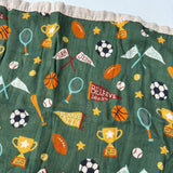 Team Jesus Sports Luxury Double Sided Muslin Catholic Blanket