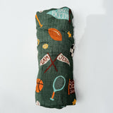 Team Jesus Sports Baby Muslin Blanket Swaddle