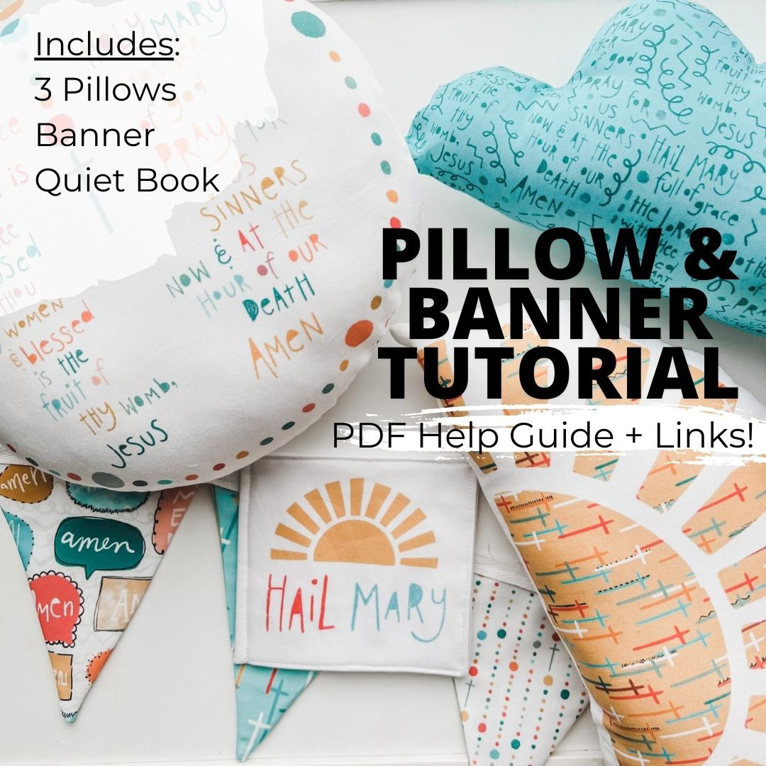 Rosary Pillows & Banner Tutorial/Help Guide  - PDF Download