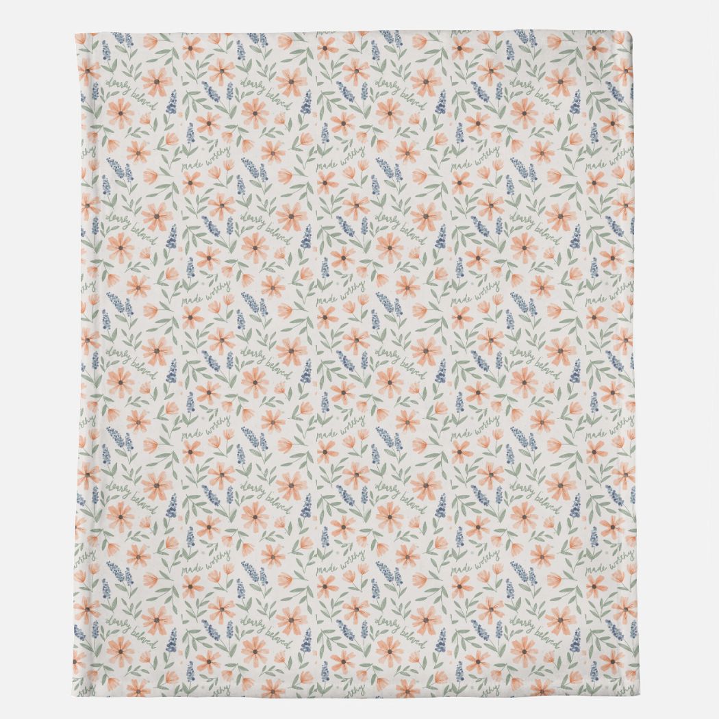 Floral Minky Blanket