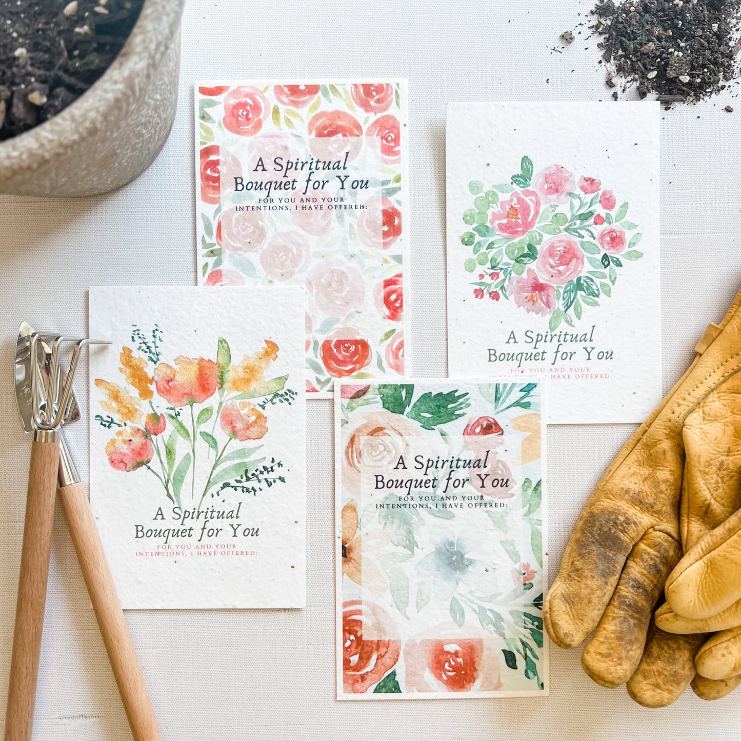 Spiritual Bouquet Seed Paper Cards